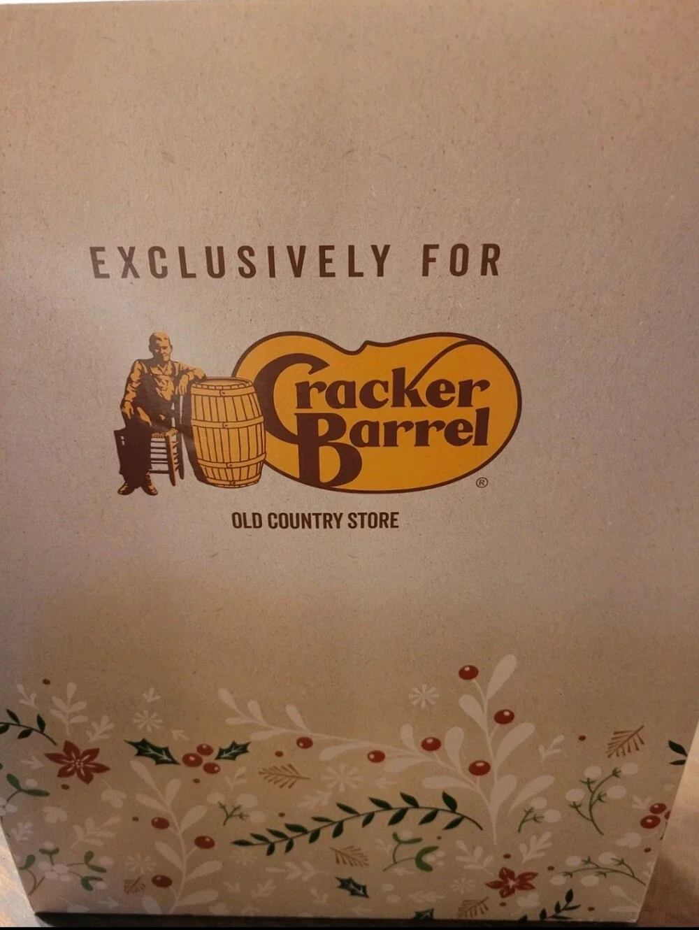 VTG Cracker Barrel Snowman Head Christmas Tree Topper Winter Holiday Cottage